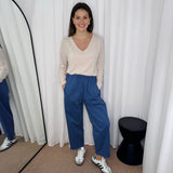 CALÇAS BAGGY SARJA AZUIS