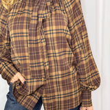 CAMISA CASTANHA XADREZ