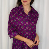 CAMISA BERINGELA ESTAMPADA