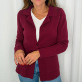 BLAZER MALHA BORDEAUX
