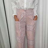 CALÇAS BANDANAS ROSA CLARO