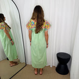 KAFTAN VERDE COM BORDADOS