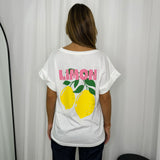 T-SHIRT LIMON BRANCA