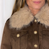 CASACO NOBUCK GOLA PELO