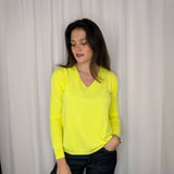 CAMISOLA MALHA AMARELO NEON