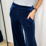 CALÇAS VELUDO AZUL MARINHO