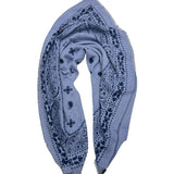 ECHARPE BANDANAS AZUL JEANS