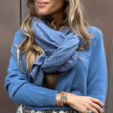 CACHECOL CASHMERE AZUL JEANS