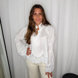 TÚNICA BRANCA RENDA