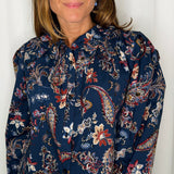 CAMISA FLORES NAVY