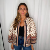 KIMONO CORNUCÓPIAS CRU E TELHA