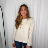 CARDIGAN MALHA CRU