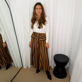 SAIA LAÇADA RISCAS CAMEL