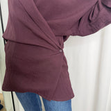 CAMISA TRESPASSE BORDEAUX