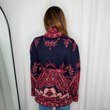 KIMONO MALHA AZUL MARINHO ESTAMPADO
