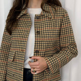 CASACO FAZENDA TELHA E BEGE
