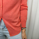 CARDIGAN MALHA CORAL