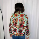 KIMONO VERDE ÁGUA COM BORDADOS