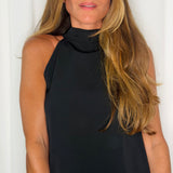 TOP HALTER PRETO
