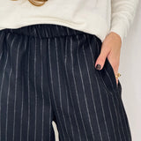 CALÇAS BAGGY PRETAS RISCAS