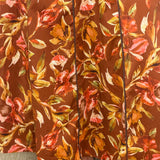 VESTIDO FLORES TELHA COM VIVO
