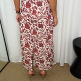 VESTIDO FLORES BORDEAUX