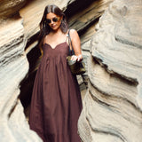 VESTIDO CASTANHO