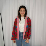 KIMONO VERMELHO BORDADOS