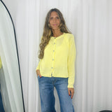 CARDIGAN MALHA AMARELO