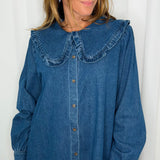 CAMISA JEANS GOLA BABETE
