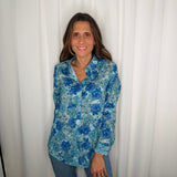 CAMISA FLORES AZUL