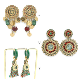 BRINCOS AÇO INOXIDÁVEL E PEDRAS NATURAIS