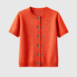 CARDIGAN ALGODÃO CORAL