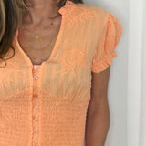 CONJUNTO TOP E CALÇAS PESSEGO
