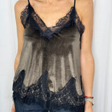 TOP VELUDO COM RENDA