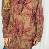 CAMISA BORDADOS BORDEAUX
