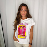 T-SHIRT BRANCA SARDINHAS
