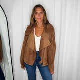 CASACO CAMEL SUEDE