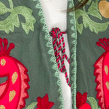 BOLERO VERDE COM BORDADOS