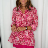 CAMISA ESTAMPADA ROSA