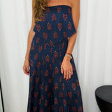 SAIA NAVY ESTAMPADA
