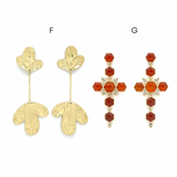 BRINCOS AÇO INOXIDÁVEL E PEDRAS NATURAIS