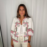 KIMONO BRANCO BORDADOS