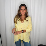 CARDIGAN MALHA FRIA AMARELO
