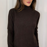 CAMISOLA GOLA ALTA CASTANHA