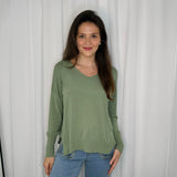 CAMISOLA MALHA VERDE