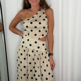 VESTIDO POLKA DOTS CRU