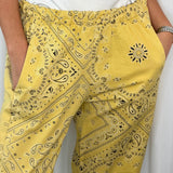 CALÇAS BAGGY BANDANAS AMARELO