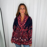KIMONO MALHA AZUL MARINHO ESTAMPADO