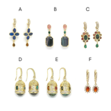 BRINCOS AÇO INOXIDÁVEL E PEDRAS NATURAIS